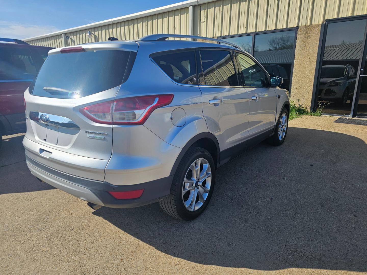 2014 SILVER Ford Escape Titanium FWD (1FMCU0J93EU) with an 2.0L L4 DOHC 16V engine, 6-Speed Automatic transmission, located at 533 S Seven Points BLVD, Seven Points, TX, 75143, (430) 255-4030, 32.313999, -96.209351 - Photo#2